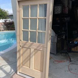 New Unfinished Douglas Fir 30”x80” Dutch Door