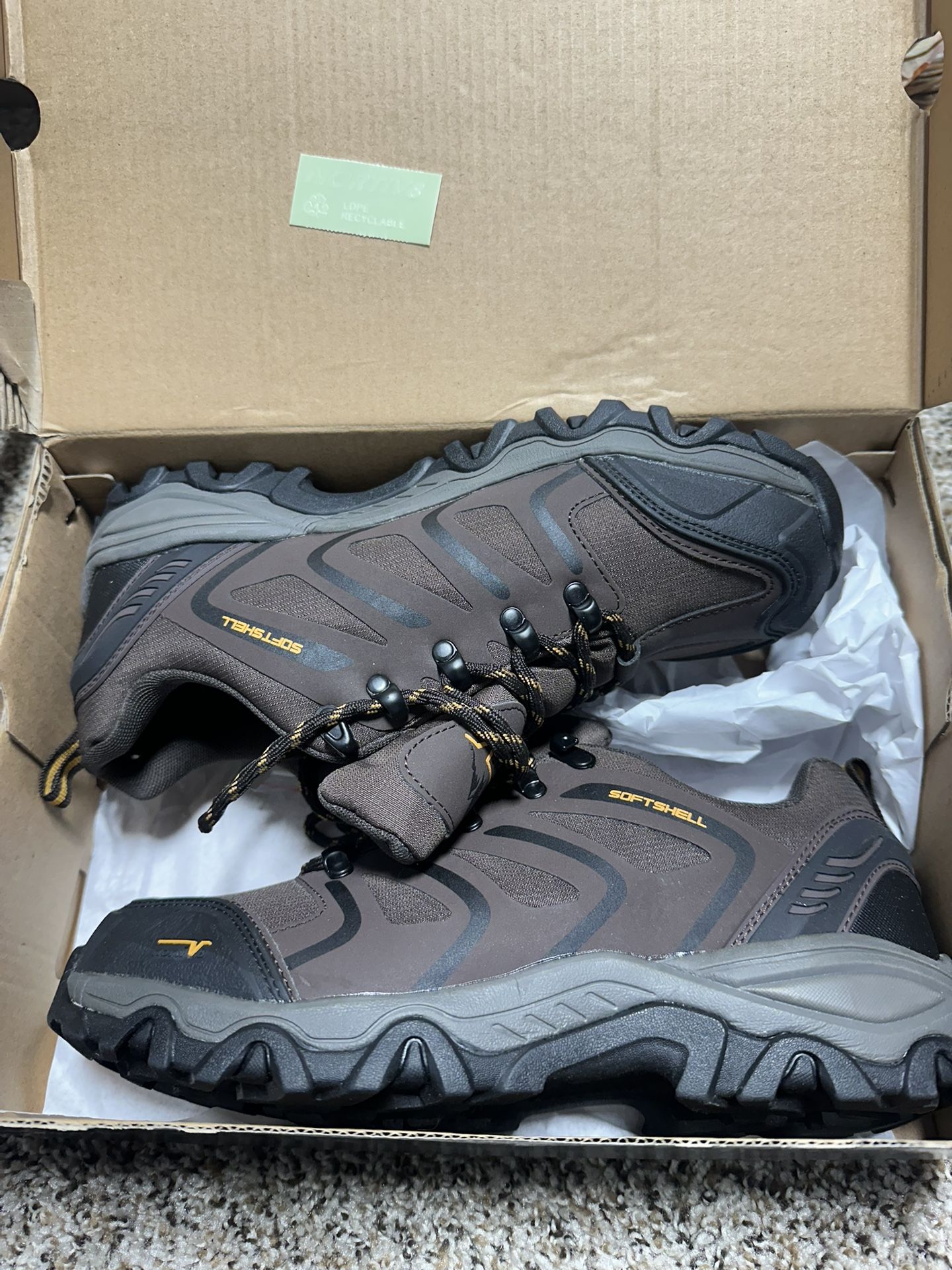 NORTIV 8 Men's Low Top Waterproof Hiking ShoesTrekking Trails Outdoor Work Shoes