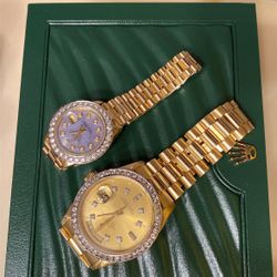 Rolex Presidents - His And Hers - with Diamonds 💎 