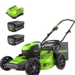 Greenworks 80V 21" Brushless Cordless (Push) Lawn Mower
