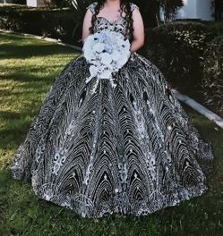 Black and Silver Dress