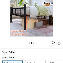 Twin Size Metal Bed Frame