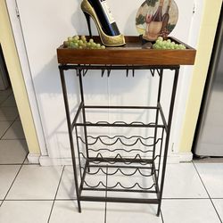 Used  Metal Portable wine Rack  Excellent Condition