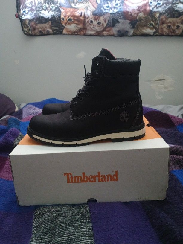 Timberland Size.10 Men Radford 6in Boot Black Canvas