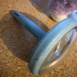 Works Great 3.2 in. x 3.2 in. x 4.4 in. Teal Top Dial Thermometer for Pools & Spas - But Actually, You Can Use To Leave On A Counter. It Shows The Tem