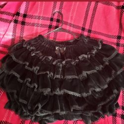 Black Skirt- Ruffle Bloomber