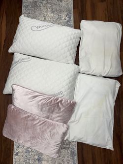 sleeping pillows bed bedroom lot