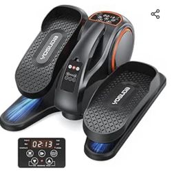 YOSUDA Under Desk Elliptical with 10 Level Resistances, Motorized Ellipse Leg Exerciser for Seniors Fully Assembled, Seated Pedal Exerciser with Remot