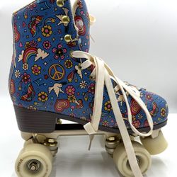 Impala Quad Roller Skates Sidewalk Model Women’s 9 / EU 40 – Retro Peace & Love Design