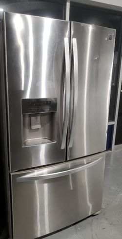 Kenmore 3 Door Stainless Steel Refrigerator
