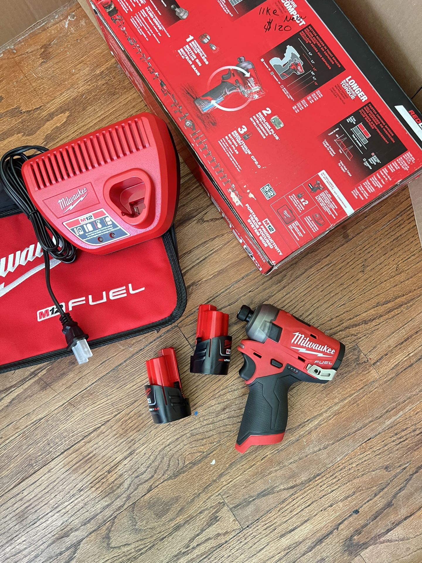 Hydraulic Driver M12 Impact Surge Milwaukee M12 Fuel Surge 1/4 Hex