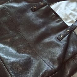 Black Leather Purse