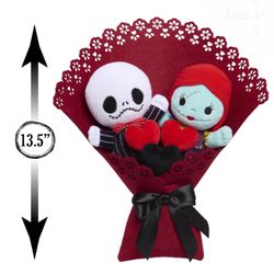 Nightmare Before Christmas Valentines Plush Bouquet