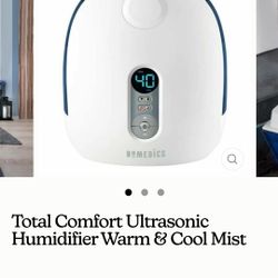 Total Comfort Ultrasonic Humidifier Warm & Cool Mist $60