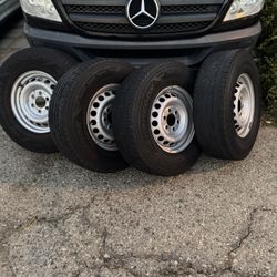 OEM Mercedes Sprinter Steel Wheels with TPMS Sensors