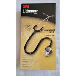 Littmann 3M Lightweight II S.E. Adult Stethoscope 28in. - Black