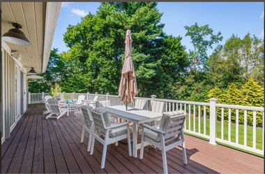 White Outdoor Dining Table and Chair Set