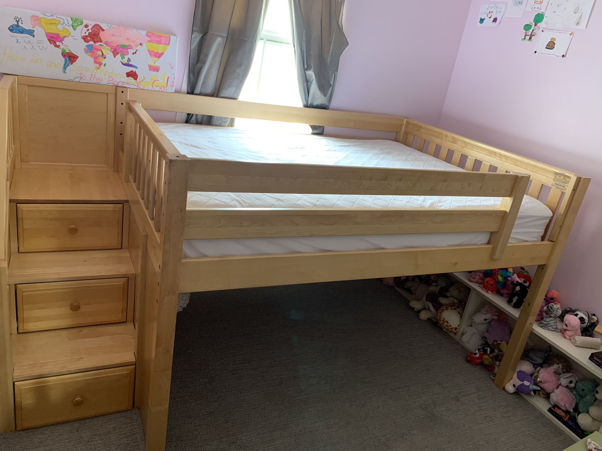 Bunk Bed Loft Bed Full Size Staircase Maxtrixkids. Need It Gone
