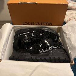 Louis Vuitton LV Trainer Maxi Black Swarovksi Crystals