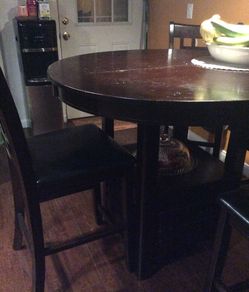Four chair tall table set