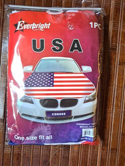 Patriotic Flag Car Hood cover