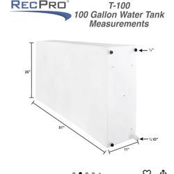 Tanque De Agua De 100 Galones Para RV 