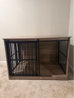 Dog crate furniture