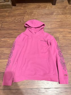 Chrome hearts x matty boys pink hoodie