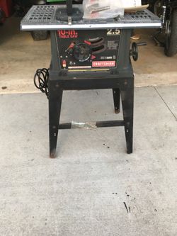 Craftsman 2.5 table sale saw