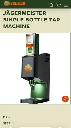 Jagermeister single bottle tap machine