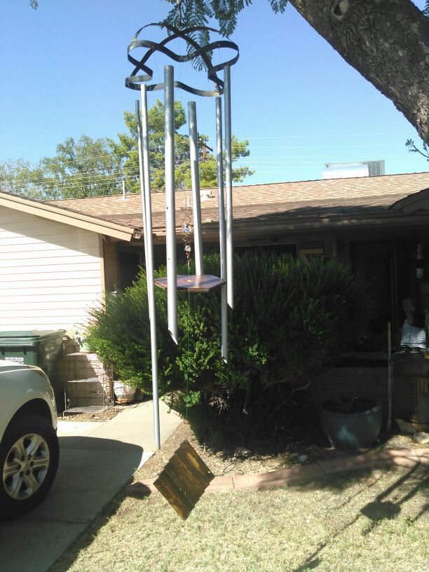 6 ft. Huge wind chime handmade