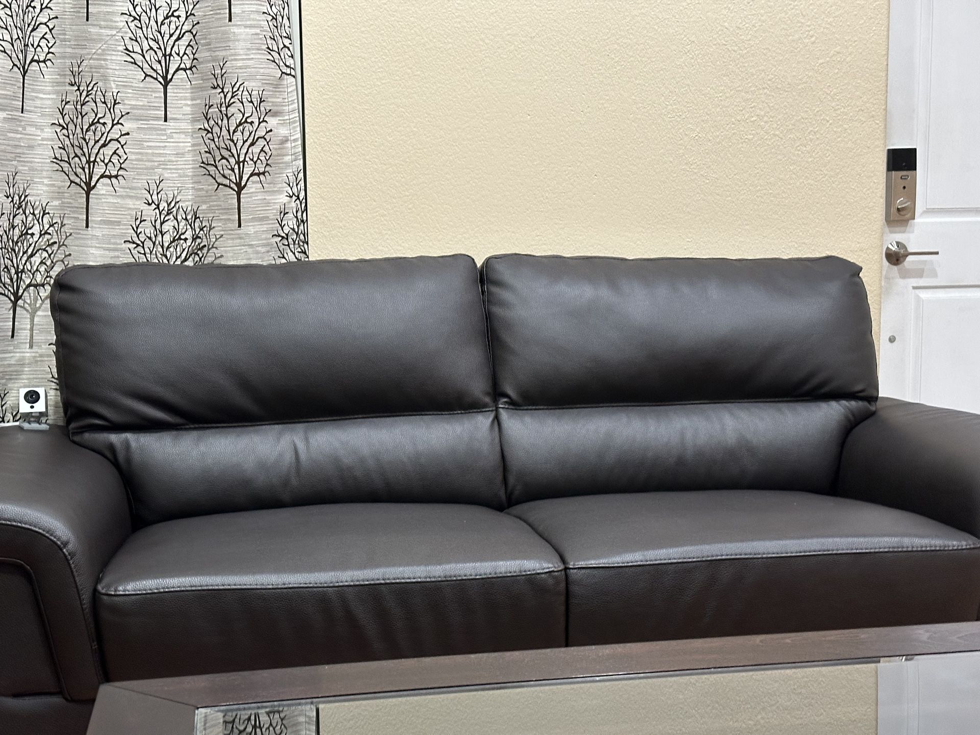Sofa and Loveseat Set (Vegan Leather)