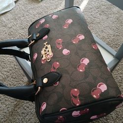 Brown Cherry Purse New