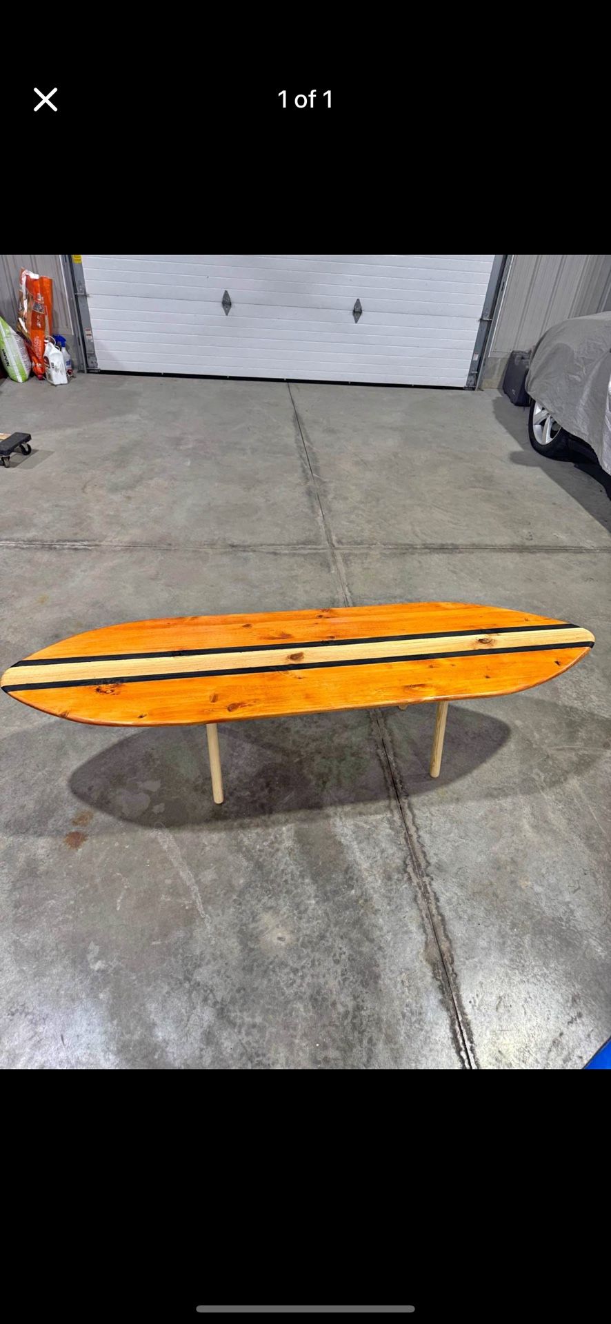 Custom Surfboard Coffee Table
