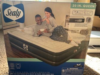 Sealy Queen Air Mattress with Built-In Pump
