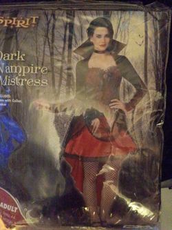 Dark vampire Mistress costume$15