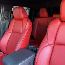 2024-2025 TOYOTA TACOMA KATZKIN LEATHER SEATS, FULL SEATS, DRIVER, PASSENGER, REAR SEATS
