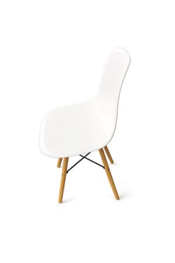 Modern White Dining/Accent Chair