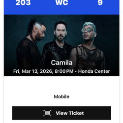 Two Camila Concert Tickets 