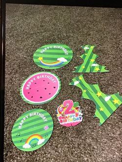 Nabenkalu Cartoon Melon Cupcake Stand 2nd Second Watermelon Party 