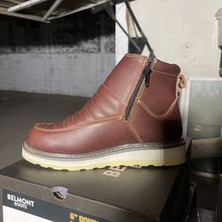Belmont Double Zipper Soft Toe Work Boots