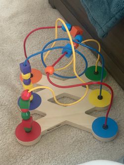 Wooden Bead Maze Roller Coaster