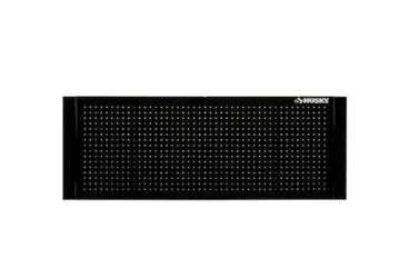 Husky 52 in. W to 72 in. Adjustable Pegboard, Gloss Black