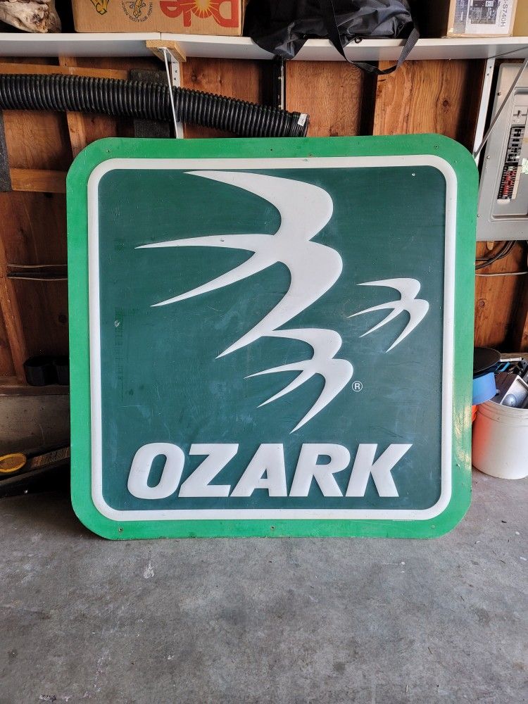 40 Year Old Metal "Ozark" Airlines Sign