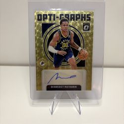Donruss Optic Gold Vinyl 1/1 Benedict Mathurin