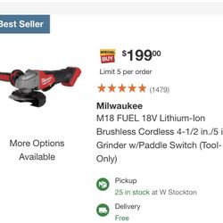 Milwaukee M18 Grinder 