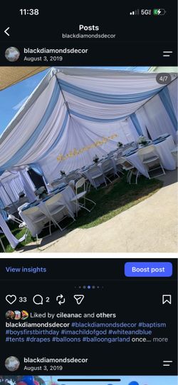 Party tent poles and unions