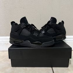 Jordan 4 Black Cats, Size 9,5 With Box, Used Ones