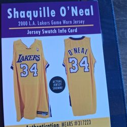 Shaquille O Neal Swatch From JERSEY 