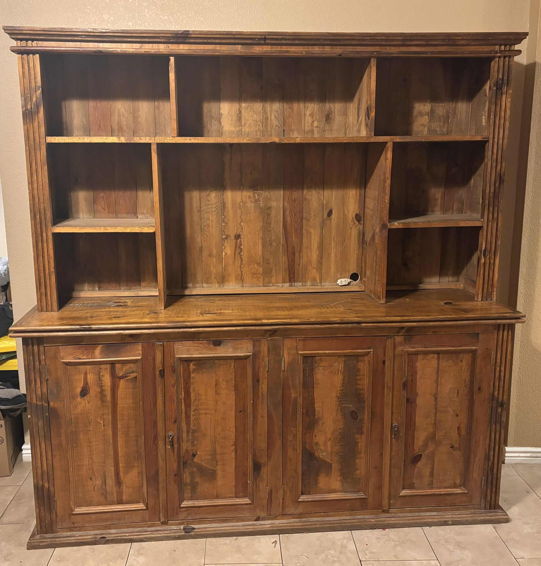 Beautiful Large Wooden Living Room Bookcase